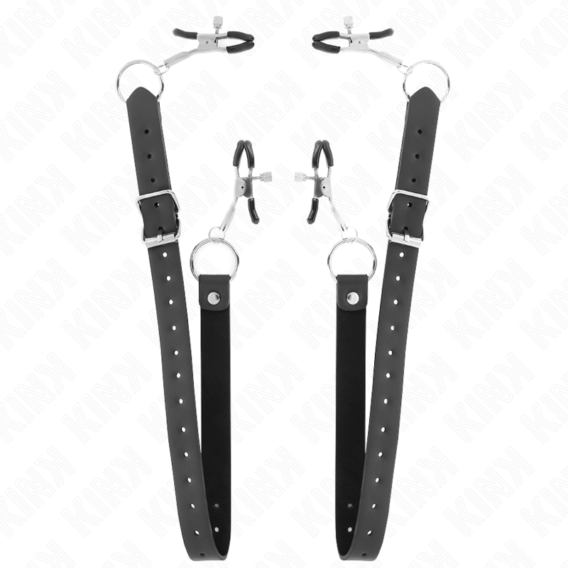 Pinzas Ajustables para Clítoris KINK con 4 Enganches (34-48 cm)