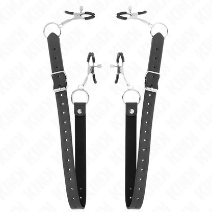 Pinzas Ajustables para Clítoris KINK con 4 Enganches (34-48 cm)