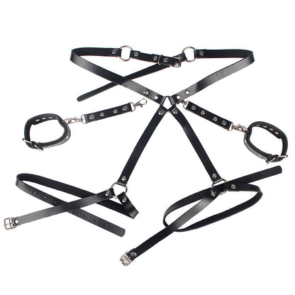 SUBBLIME - 953690 ESPOSAS CON CINTURÓN BONDAGE NEGRO TALLA ÚNICA