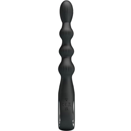 PRETTY LOVE - FEDERER VIBRADOR ANAL 12 VIBRACIONES NEGRO
