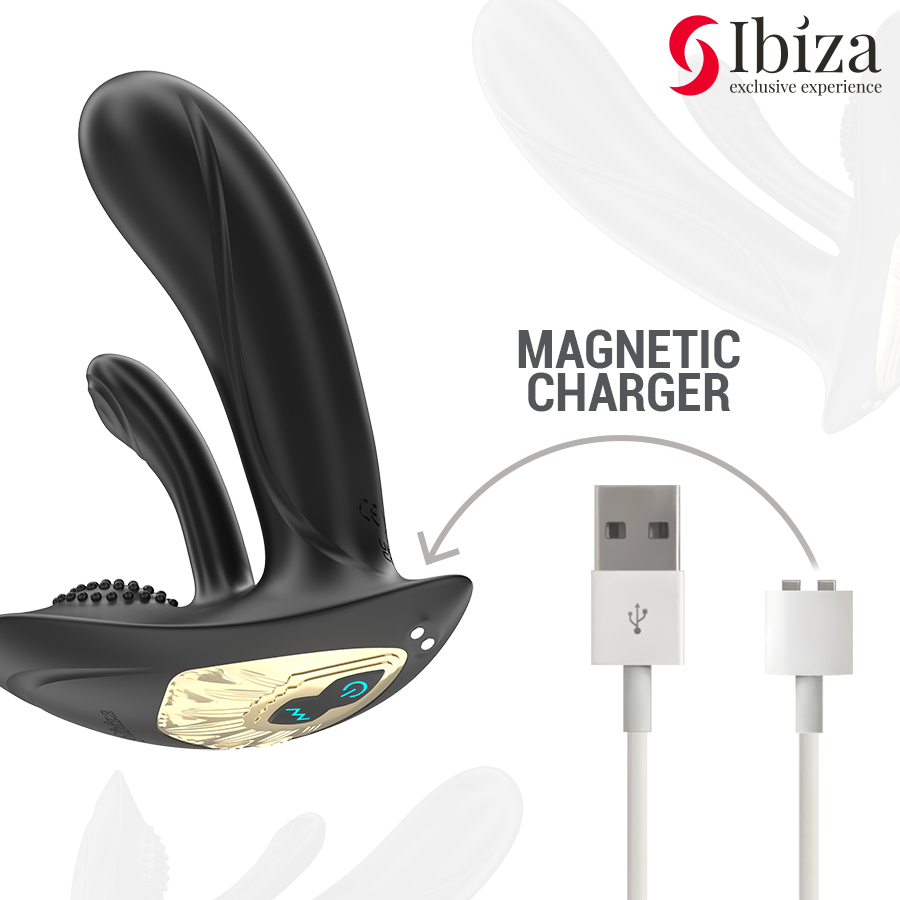 IBIZA - VIBRADOR WEARABLE CON ESTIMULACIÓN PUNTO-G Y CLÍTORIS CON CONTROL REMOTO