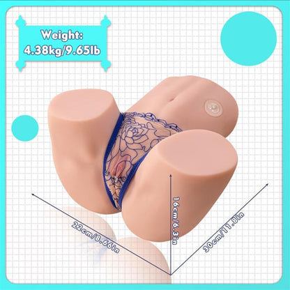 XISE - MAYA SUCKING MASTURBADOR VAGINA Y ANO REALÍSTICO CON VIBRACIÓN Y SUCCIONADOR 4.5 KG