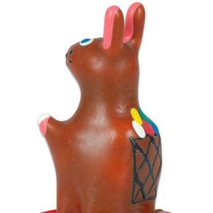 CONDOMERIE - PRESERVATIVO DECORATIVO PINTADO A MANO CONEJITO DE PASCUA