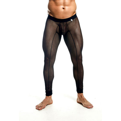 MOB - MEDIAS DE MALLAS TRANSPARENTES NEGRAS TALLA M