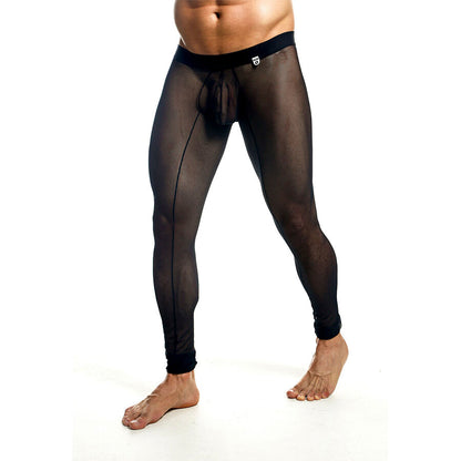 MOB - MEDIAS DE MALLAS TRANSPARENTES NEGRAS TALLA M