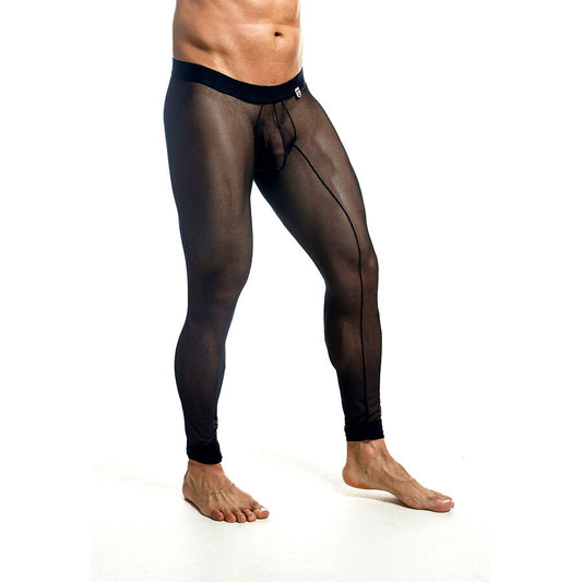 MOB - MEDIAS DE MALLAS TRANSPARENTES NEGRAS TALLA M
