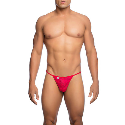 MOB - V-STRING DE MICROFIBRA ROJA TALLA L/XL