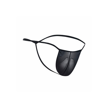 MOB - TANGA TRANSPARENTE CON FORMA DE T NEGRO TALLA L/XL