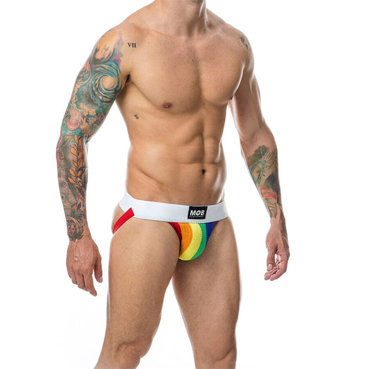MOB - JOCK CLASICO STRIPE RAINBOW TALLA L