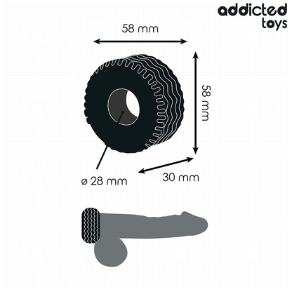 ADDICTED TOYS - ANILLO PARA EL PENE EXTRA GRUESO