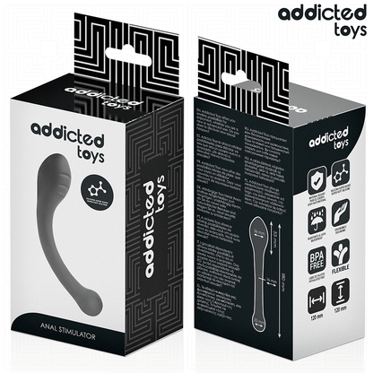 ADDICTED TOYS - ESTIMULADOR ANAL DOBLE SILICONA 18 CM