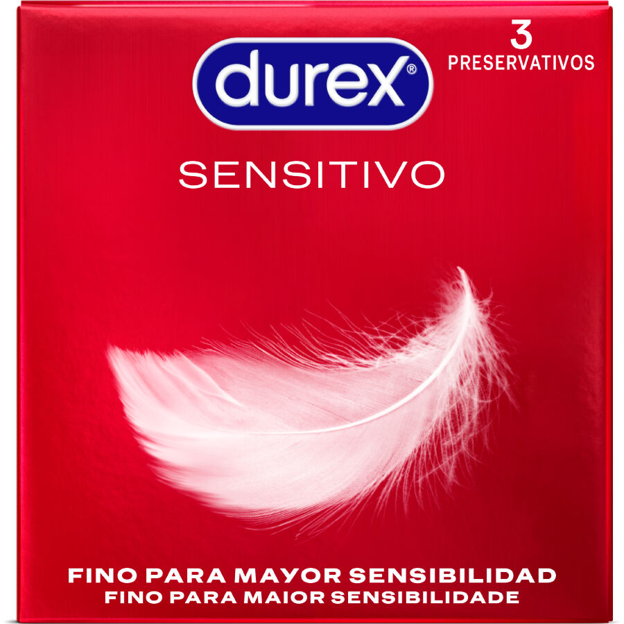 Preservativos Durex Sensitivo Suave - Pack de 3 Unidades para Máxima Delicadeza