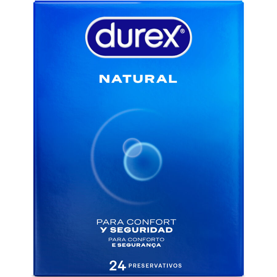 Durex Natural Plus - 24 Preservativos Cómodos y Sensitivos para una Protección Segura