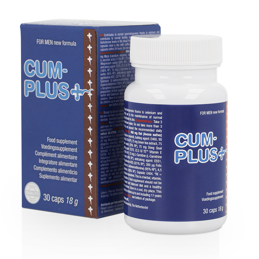 Cápsulas Cum Plus: Mejora tu Fertilidad y Bienestar Masculino con Zinc y Selenio Naturales