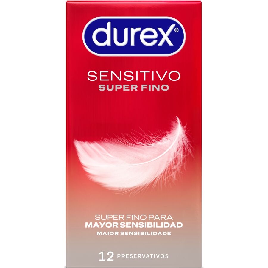 Preservativos Durex Sensitivos Contacto Total - Paquete de 12 Unidades