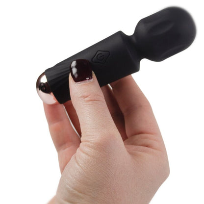 ROCKS-OFF - MINI WAND RECARGABLE 16 FUNCIONES NEGRO