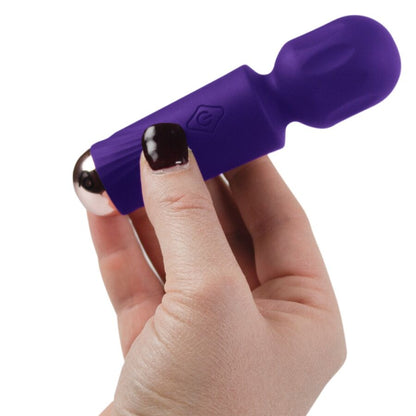 ROCKS-OFF - MINI WAND RECARGABLE 16 FUNCIONES NEGRO