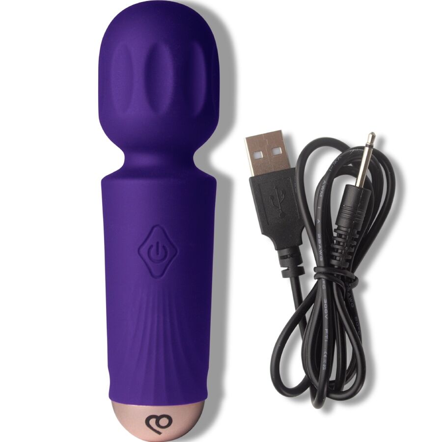 ROCKS-OFF - MINI WAND RECARGABLE 16 FUNCIONES NEGRO