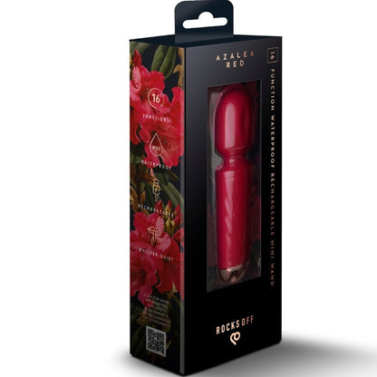 ROCKS-OFF - MINI WAND RECARGABLE 16 FUNCIONES NEGRO