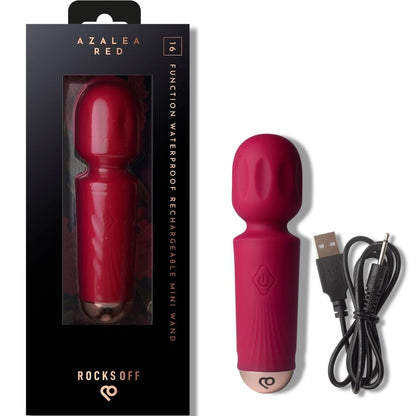 ROCKS-OFF - MINI WAND RECARGABLE 16 FUNCIONES NEGRO