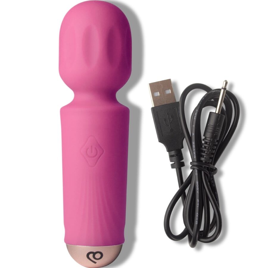ROCKS-OFF - MINI WAND RECARGABLE 16 FUNCIONES NEGRO
