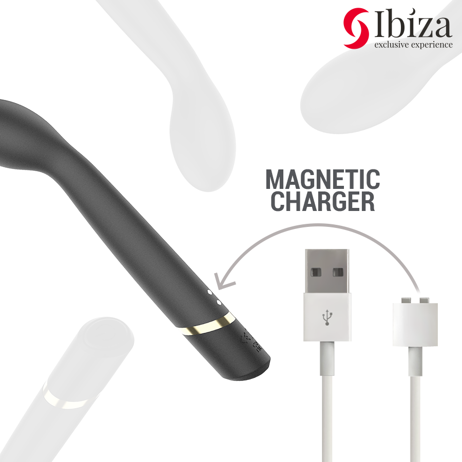IBIZA - VIBRADOR PUNTO·G 10 VIBRACIONES RECARGABLE