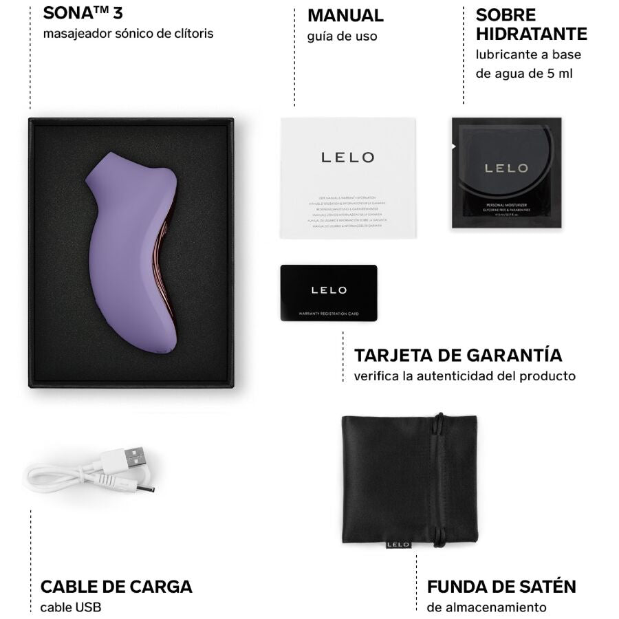 LELO - SONA 3 MASAJEADOR SÓNICO DE CLÍTORIS BLANCO