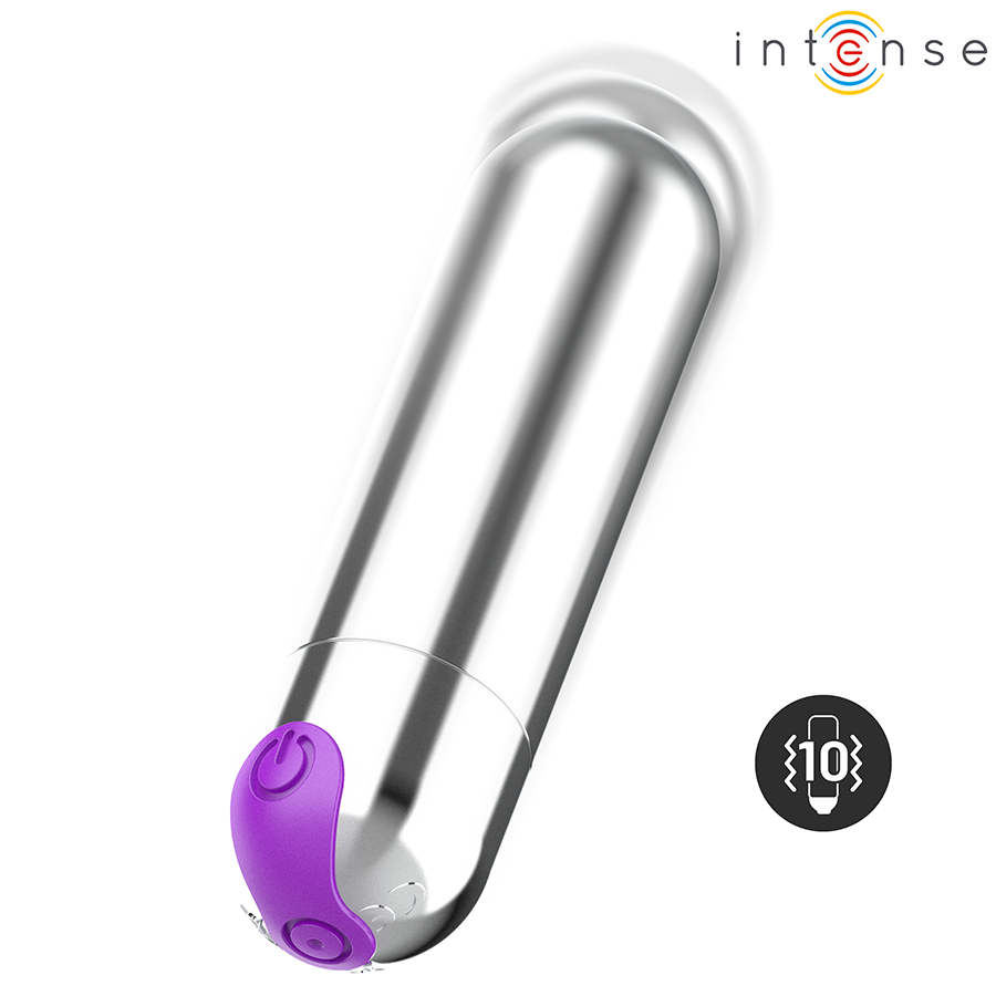 INTENSE - KAREN MINI BALA VIBRADORA 10 MODOS RECARGABLE NEGRO