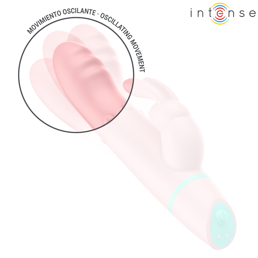 INTENSE - ALVIN ESTIMULADOR RABBIT & VIBRADOR ROLLING + OSCILANTE