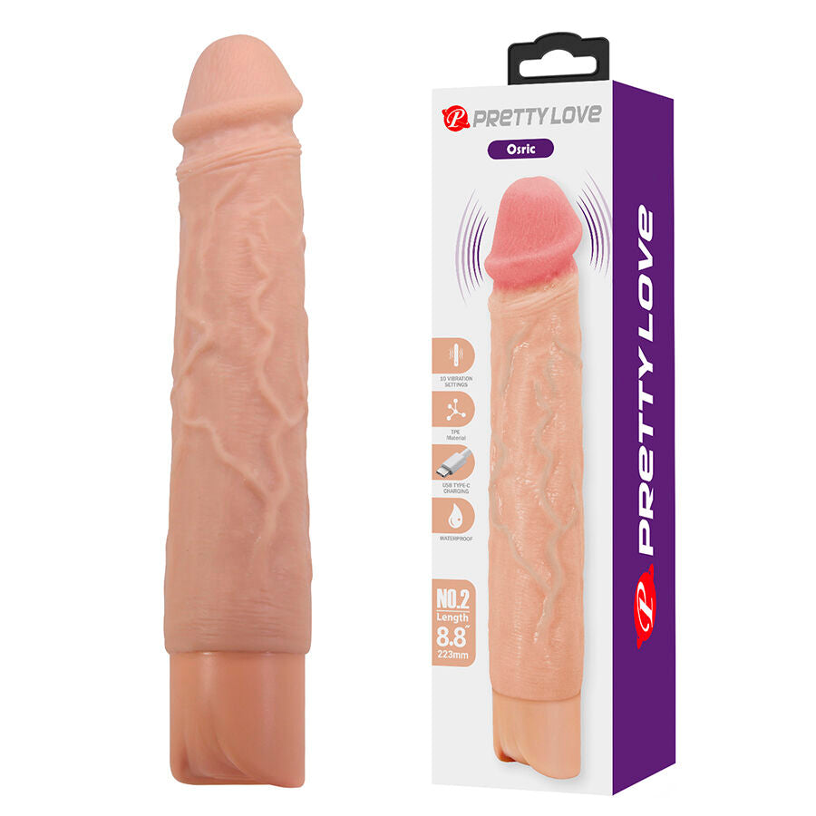 PRETTY LOVE - OSRIC VIBRADOR REALÍSTICO FLEXIBLE
