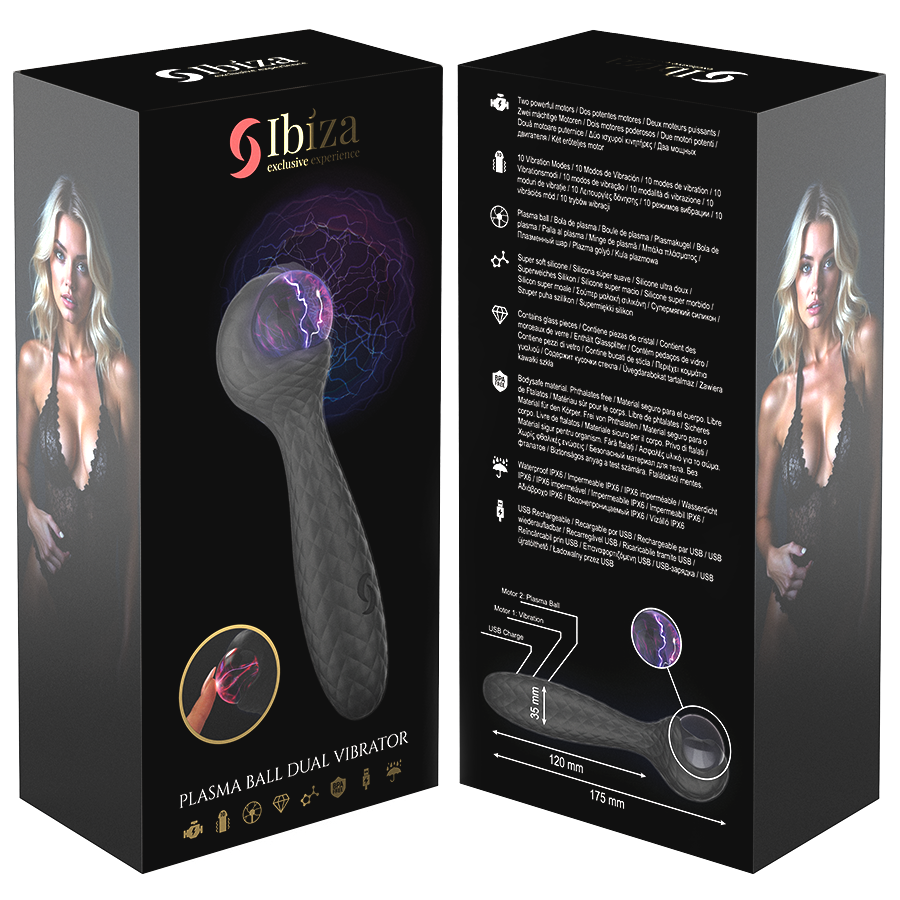 IBIZA - VIBRADOR Y ESTIMULADOR ESFERA DE PLASMA