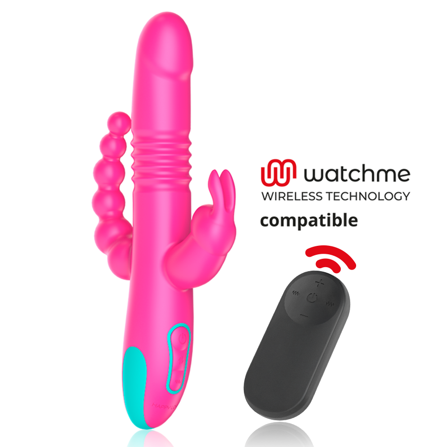 HAPPY LOKY - DONALD TRIPLE ESTIMULACIÓN: ANAL, PUNTO G & CLÍTORIS COMPATIBLE CON WATCHME WIRELESS TECHNOLOGY