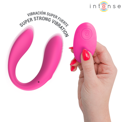 INTENSE - NORA ESTIMULADOR DE PINZA CON VIBRACIÓN ROSA