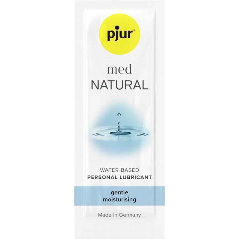 Lubricante Pjur® med NATURAL Glide para Pieles Secas, Ideal para Uso Diario y Compatible con Condones de Látex