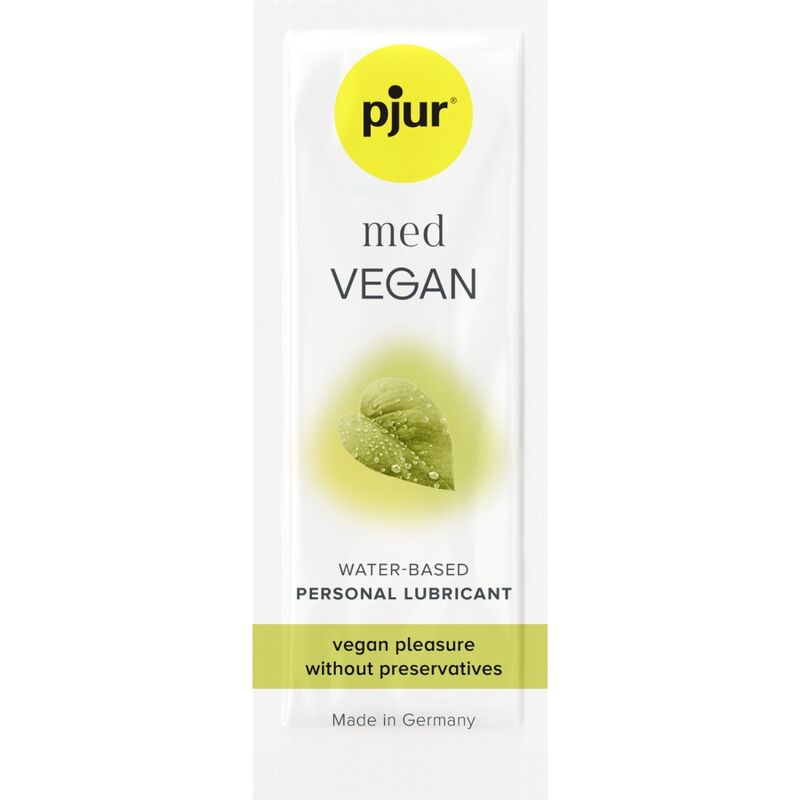 Lubricante Vegano de Base Acuosa Sin Conservantes - Hidratación Duradera y PH Equilibrado para Piel Sensible, 2 ml
