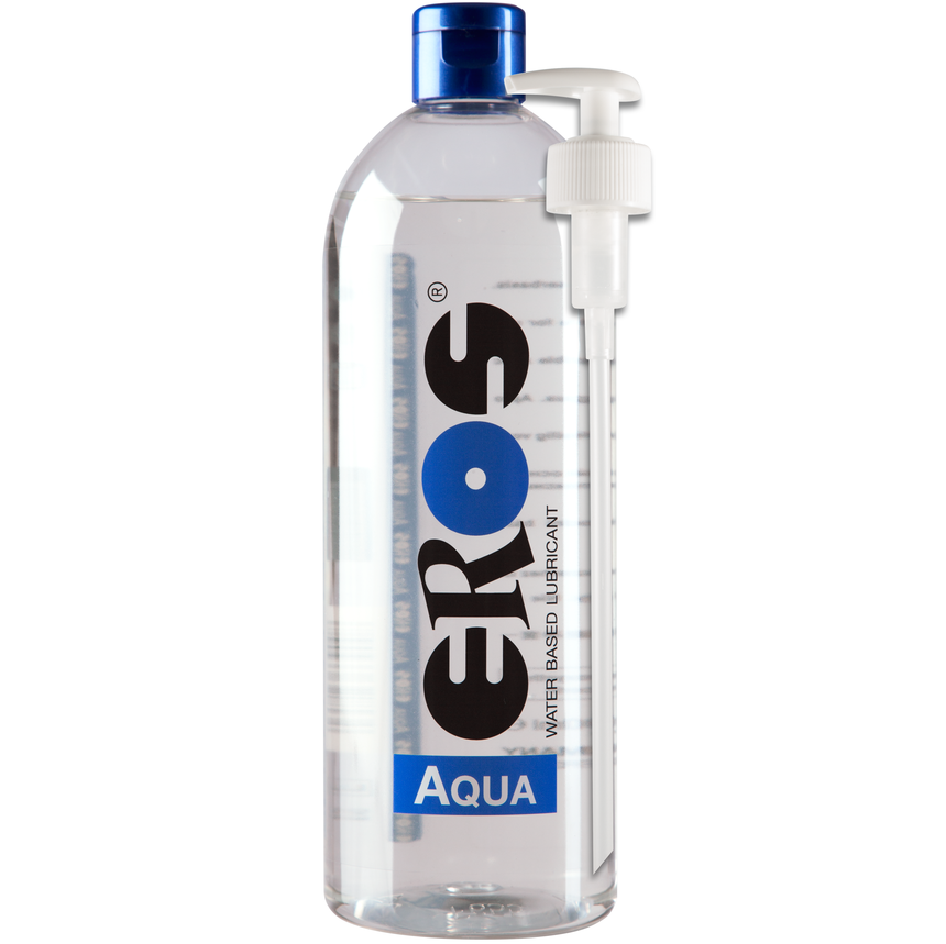 Lubricante Médico EROS Aqua 1000ml: Hidratación en Base de Agua, Apto con Preservativos de Látex, Dermatológicamente Probado