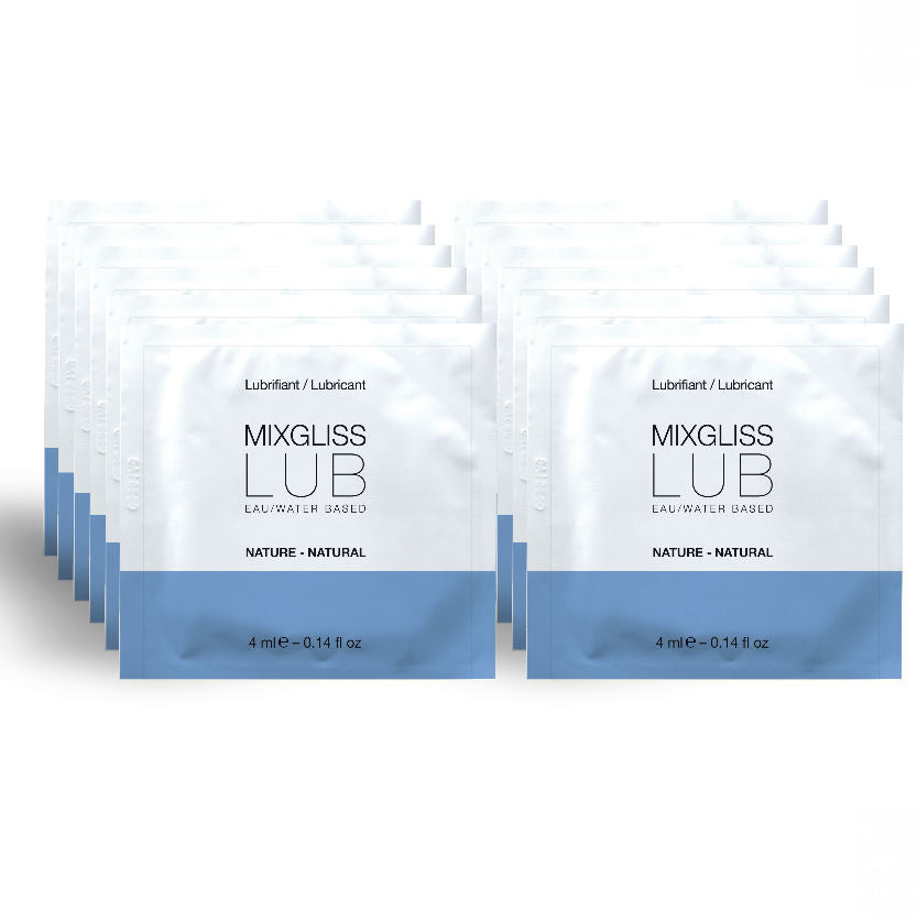 Lubricante Natural a Base de Agua MIXGLISS - 12 Monodosis de 4 ml