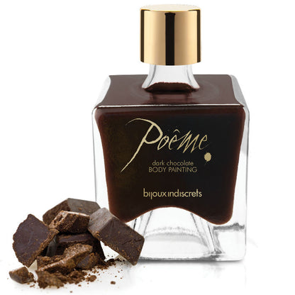 "Pintura Corporal Comestible de Chocolate Negro: Descubre el Arte del Amor con Poême"