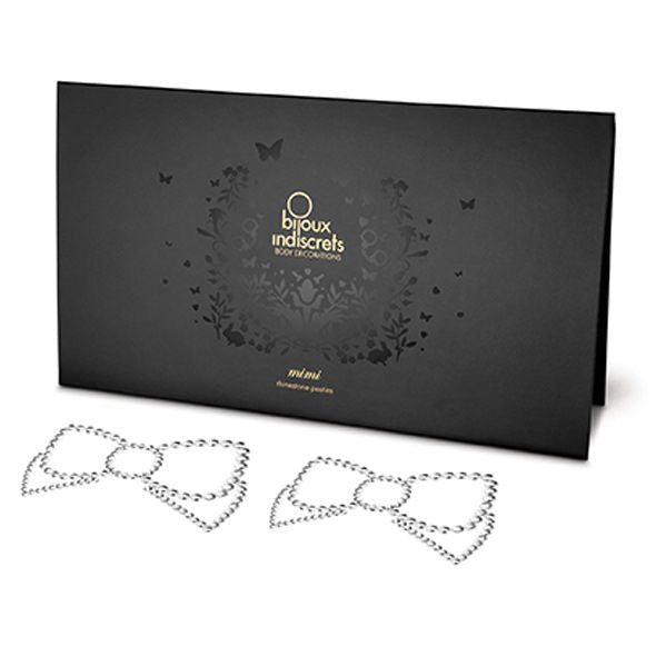 Cubre-pezones brillantes Mimi de Bijoux Indiscrets en color plata - Sensualidad en cada detalle