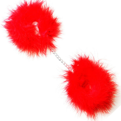 Esposas de Marabú Rojas SECRETPLAY - Sensuales Accesorios para una Experiencia Única