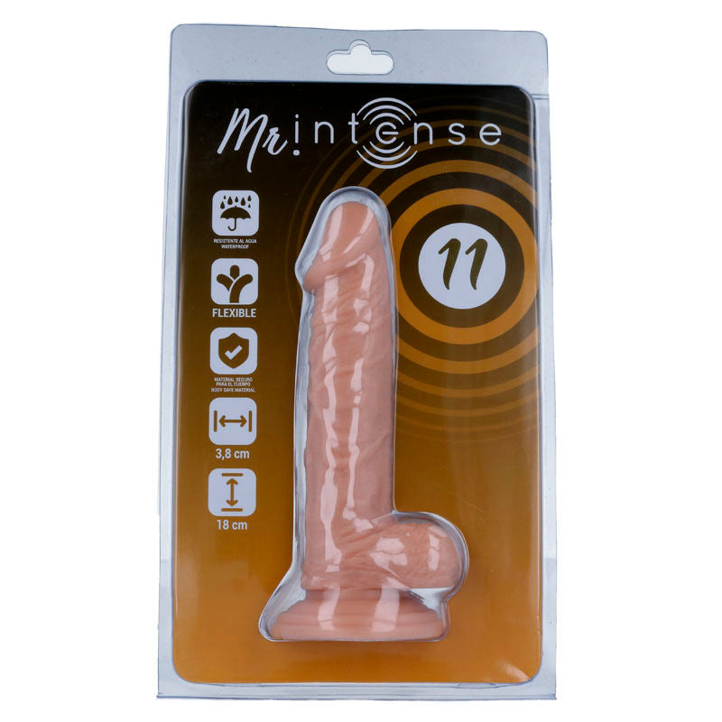 Dildo Realista MR INTENSE de 18 cm con 3.8 cm de Grosor - Sensación Auténtica para el Placer.