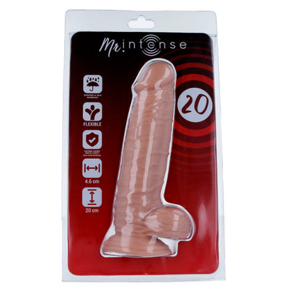 Dildo Realista MR INTENSE de 20 cm, Diámetro 4.6 cm - Juguete Íntimo para Placer Intenso