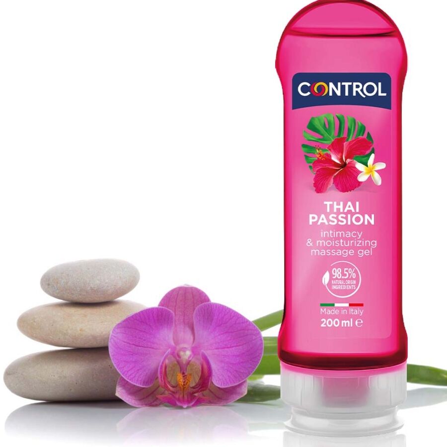 Aceite de Masaje y Placer Thai Passion 2 en 1 - Control 200 ml