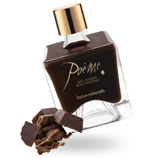 "Pintura Corporal Comestible de Chocolate Negro: Descubre el Arte del Amor con Poême"