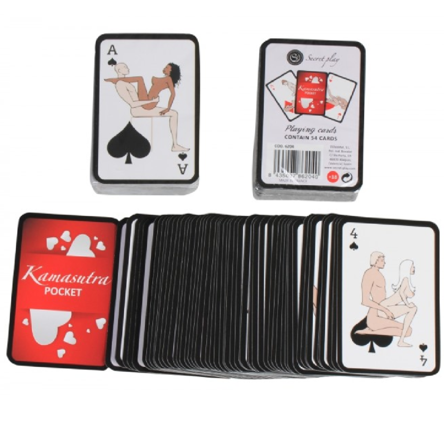 Cartas Kamasutra Secretplay Mini Multilenguaje: Español, Inglés, Portugués, Italiano, Francés, Alemán