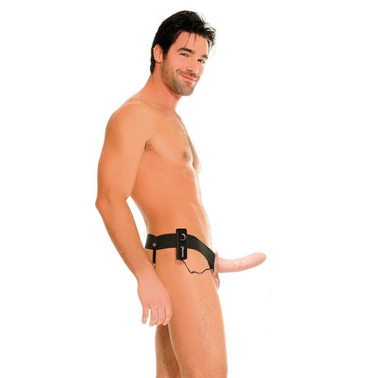 Arnés vibrador hueco con ajuste universal y máscara de regalo - Ideal para experiencias anales masculinas y solución de disfunción eréctil.