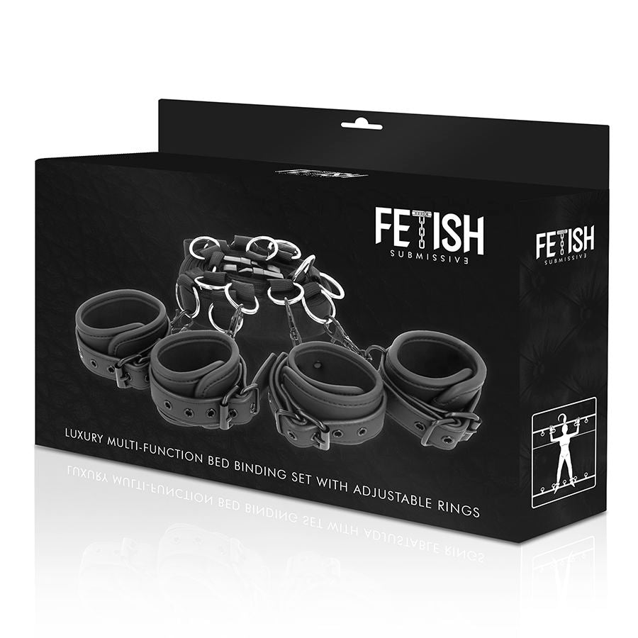 Set de Ataduras de Cama Luxury con Forro de Neopreno - Fetish Submissive
