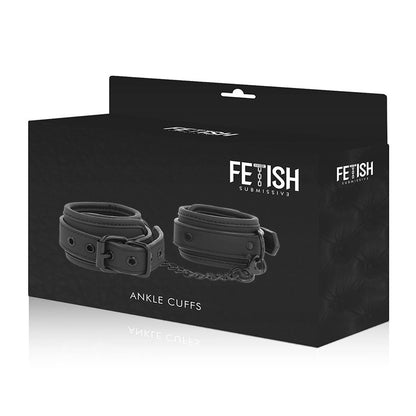 Esposas de Tobillo de Cuero Vegano con Forro de Neopreno - Fetish Submissive
