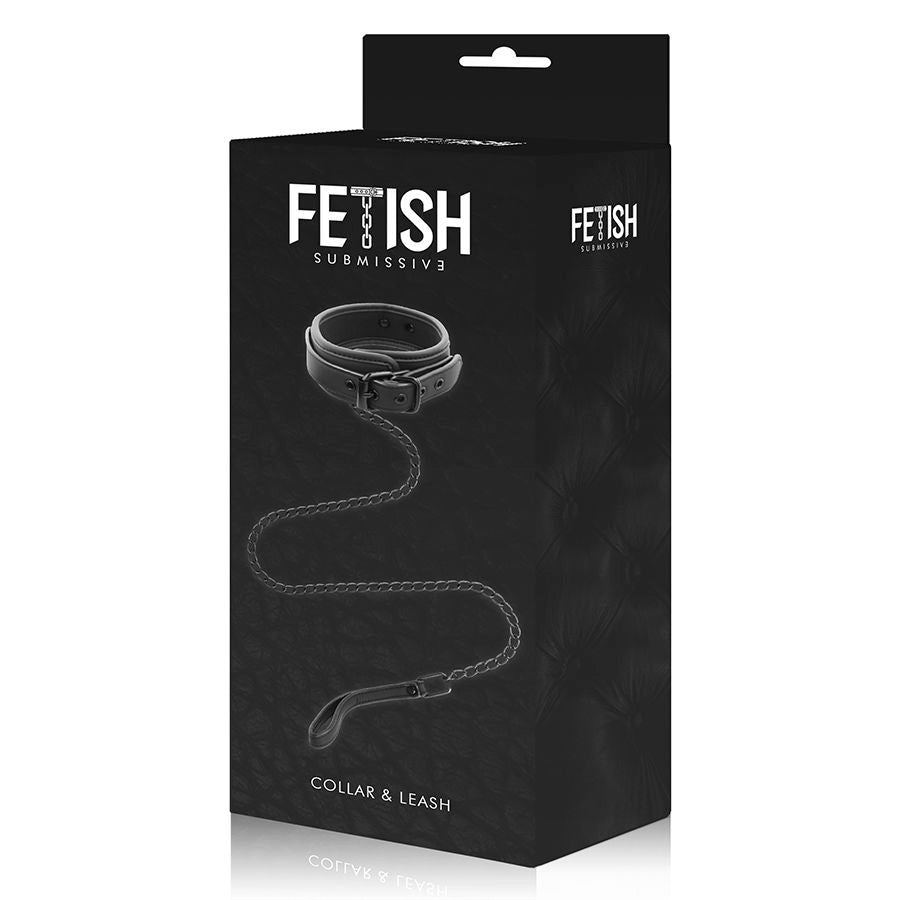 Collar Erótico con Cadena y Forro de Neopreno - Fetish Submissive