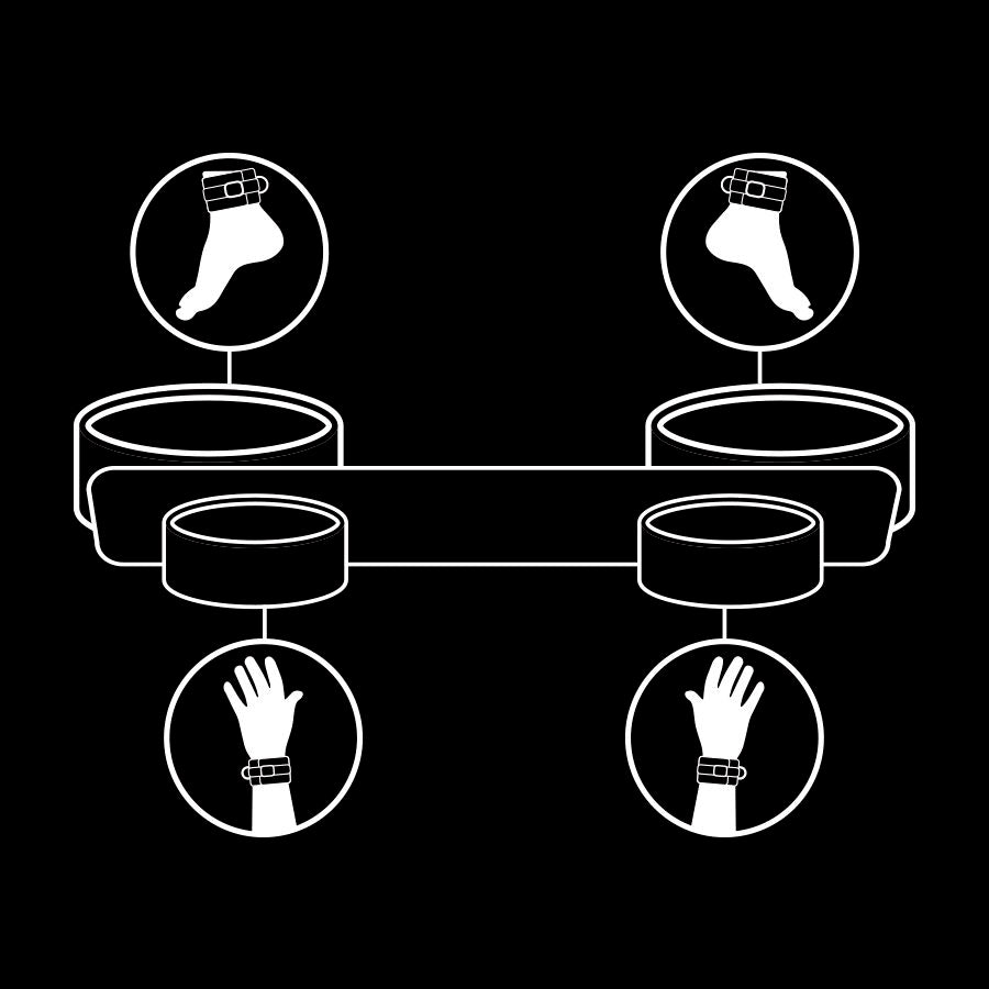 Barra Separadora para Bondage con Forro de Neopreno - Fetish Submissive